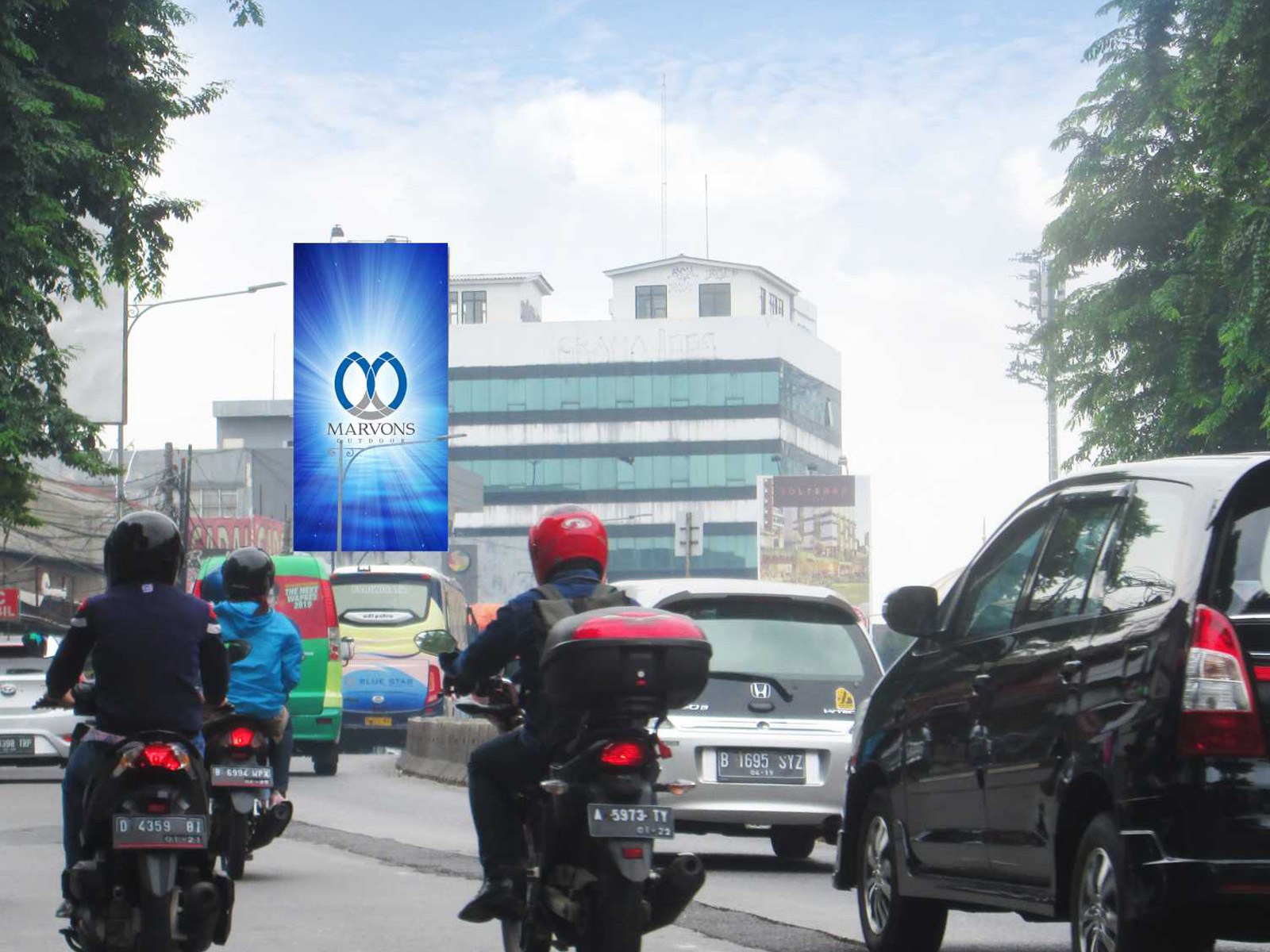 Buncit Dunlop (MV 012) - 5 m x 10 m x 2 mk Vertikal