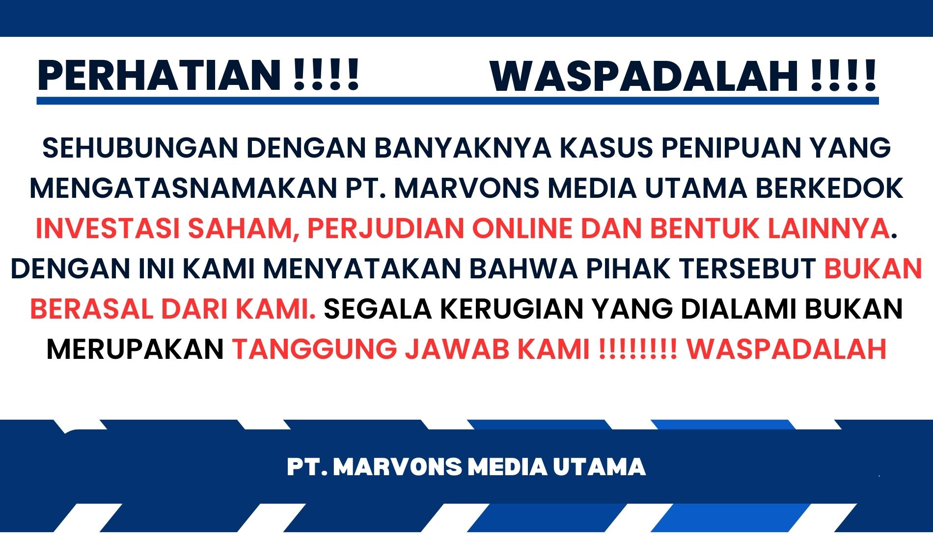 PT. Marvons Media Utama